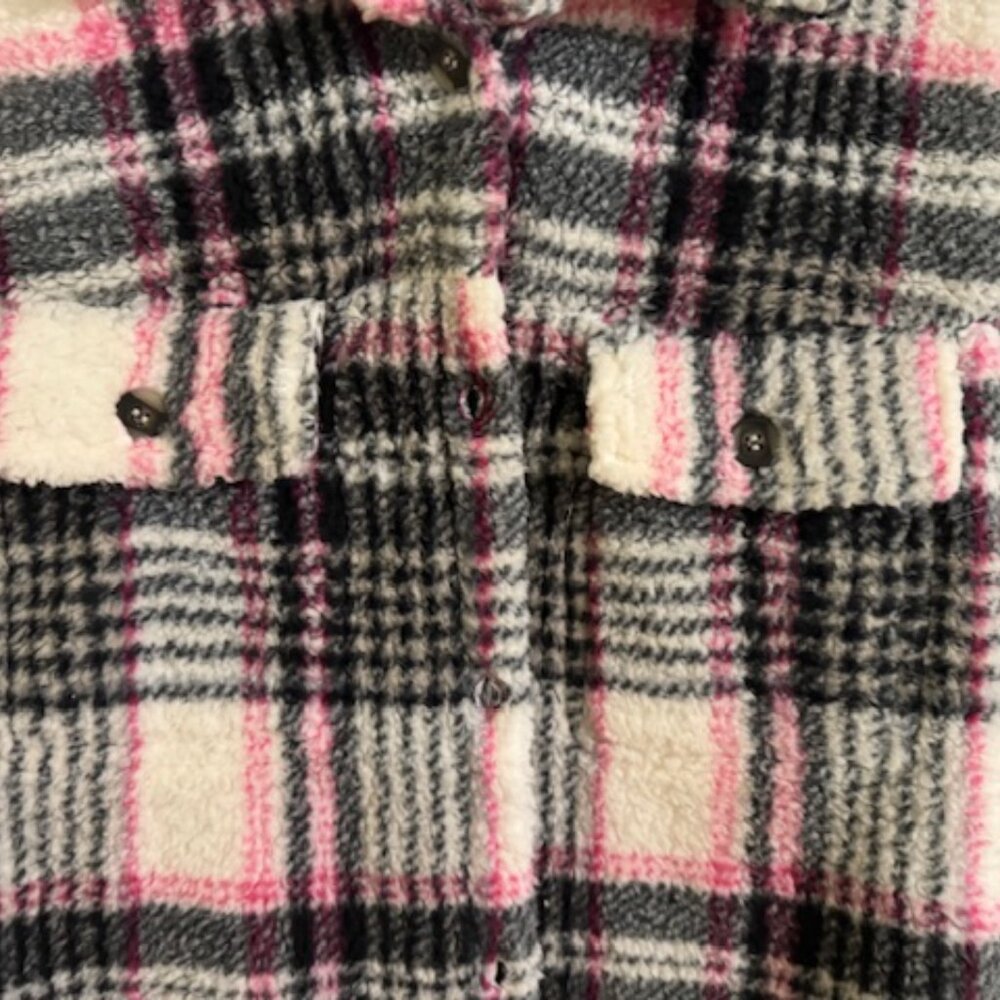 NWT NY Laundry Plaid Shacket Women's Oversized Shirt Jacket Sz S - Picture 2 of 6